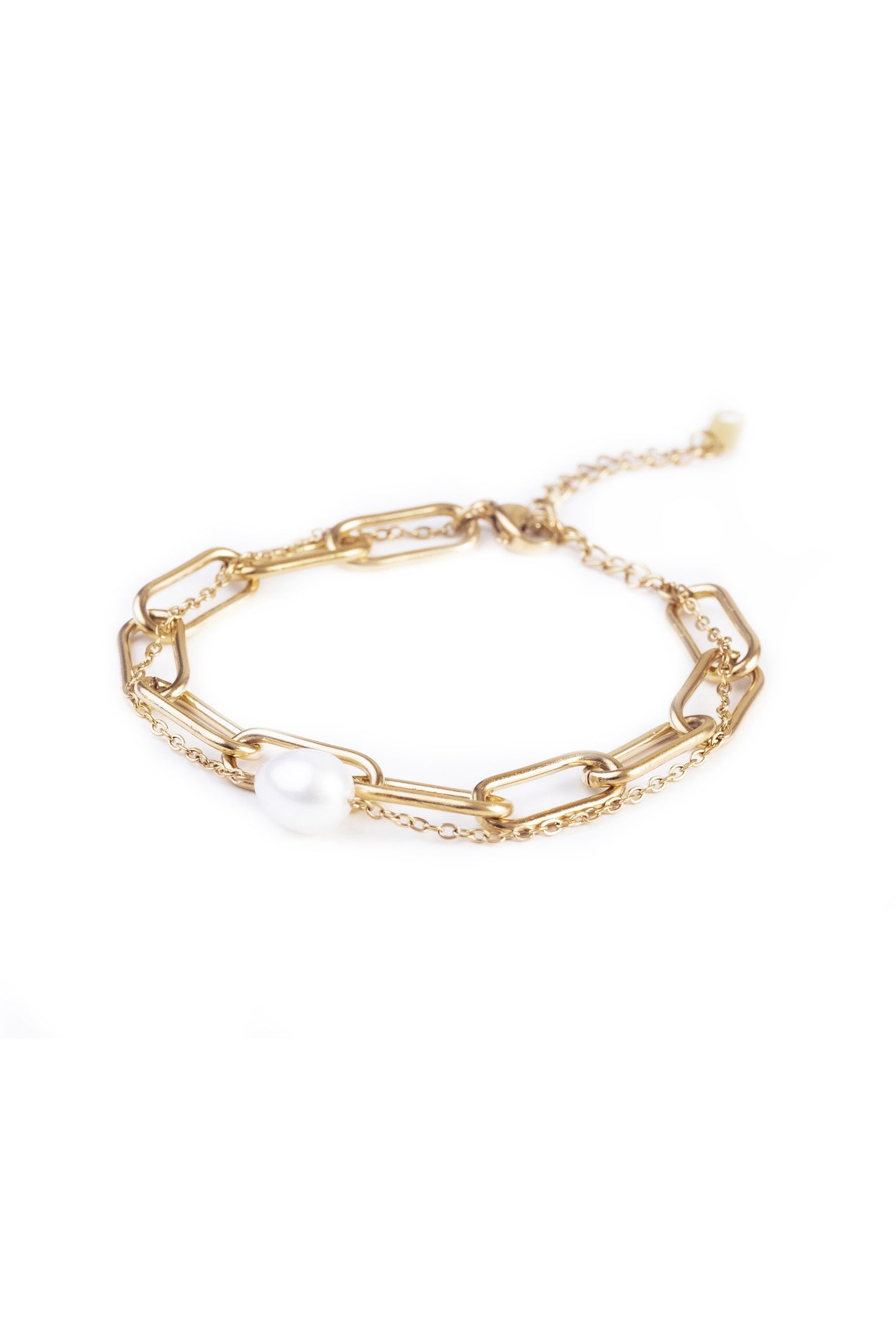 Chain Pearl Bracelet