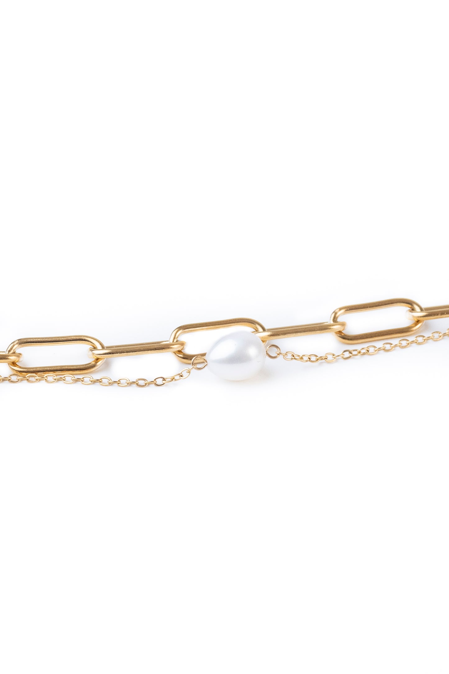 Chain Pearl Bracelet