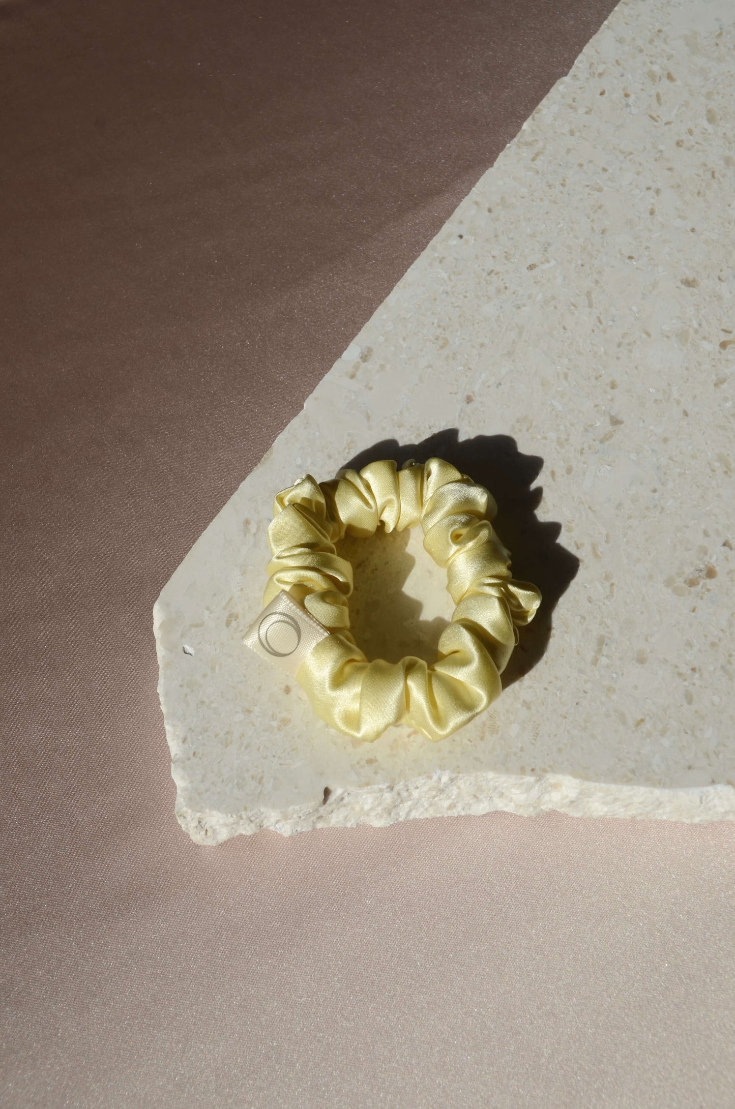 Silk Scrunchie - Yellow