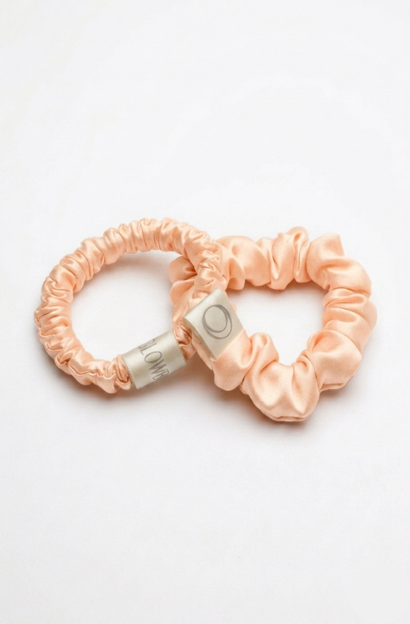 Scrunchies Peach Duo