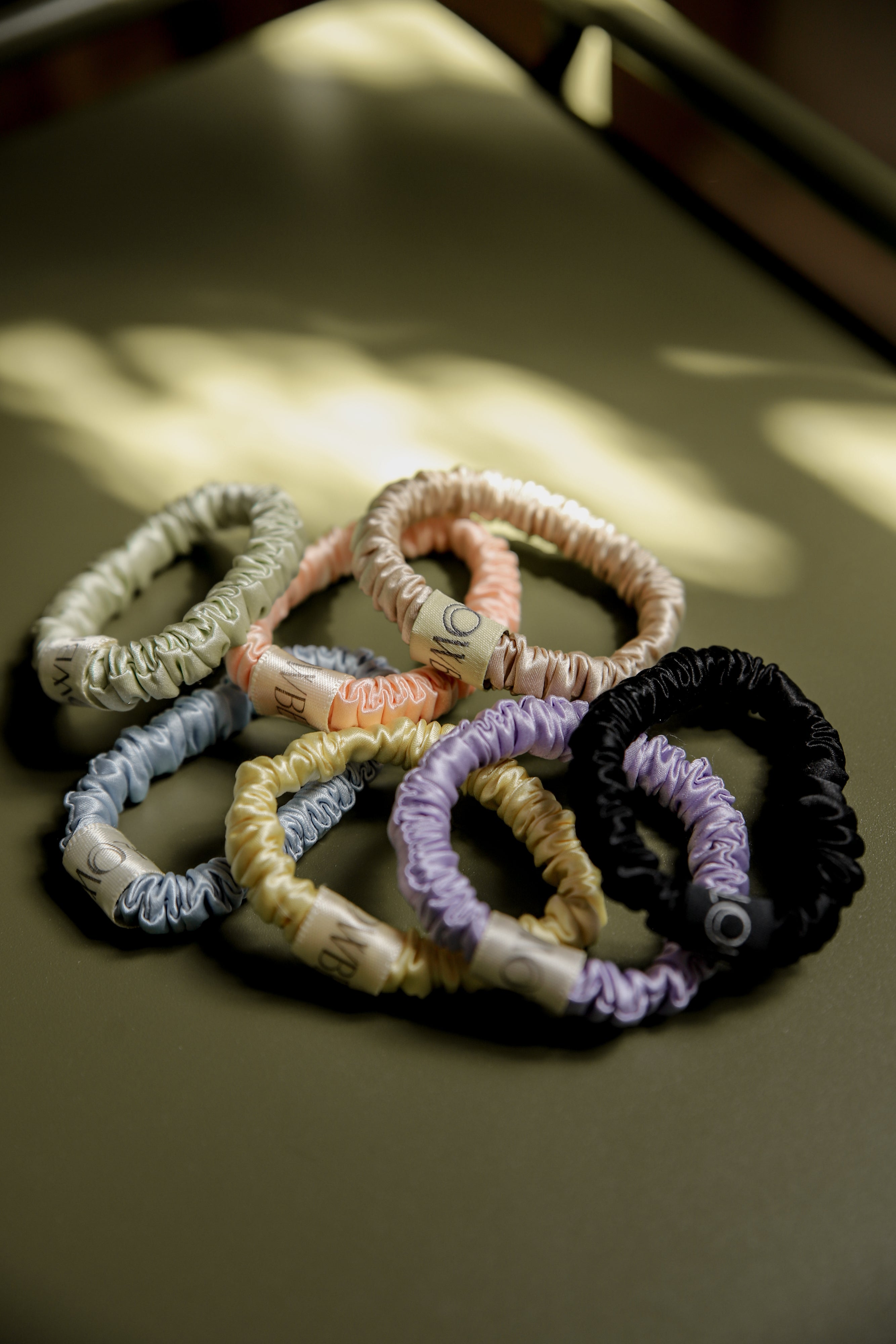Hedvábné gumičky mini DUO