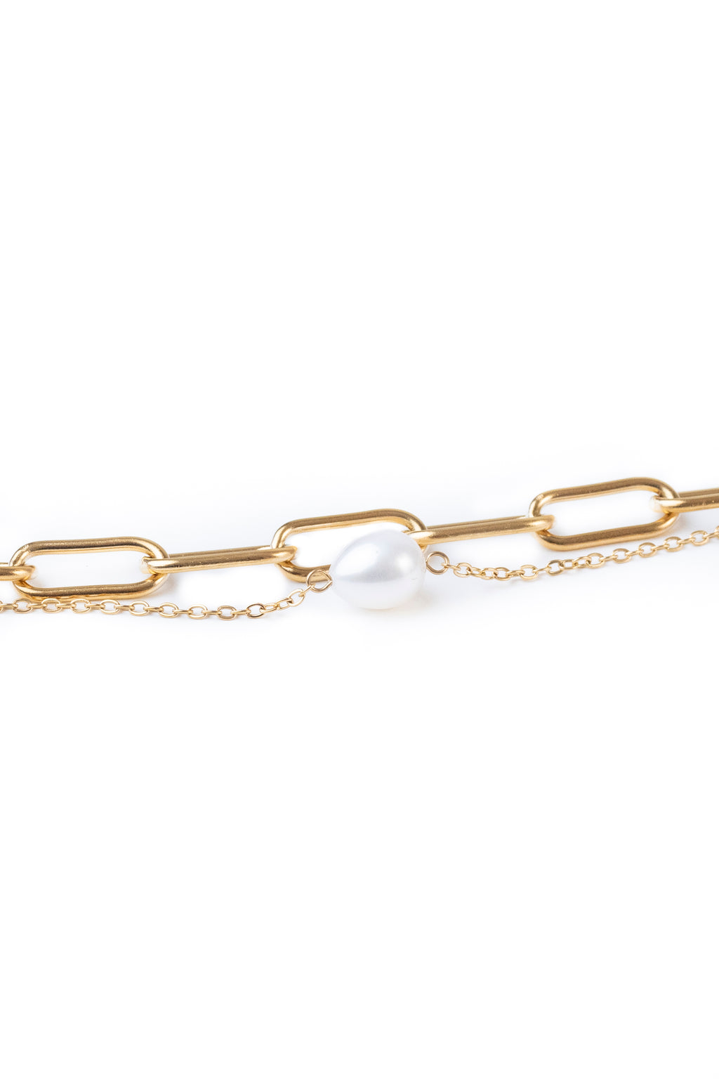 Chain Pearl Bracelet