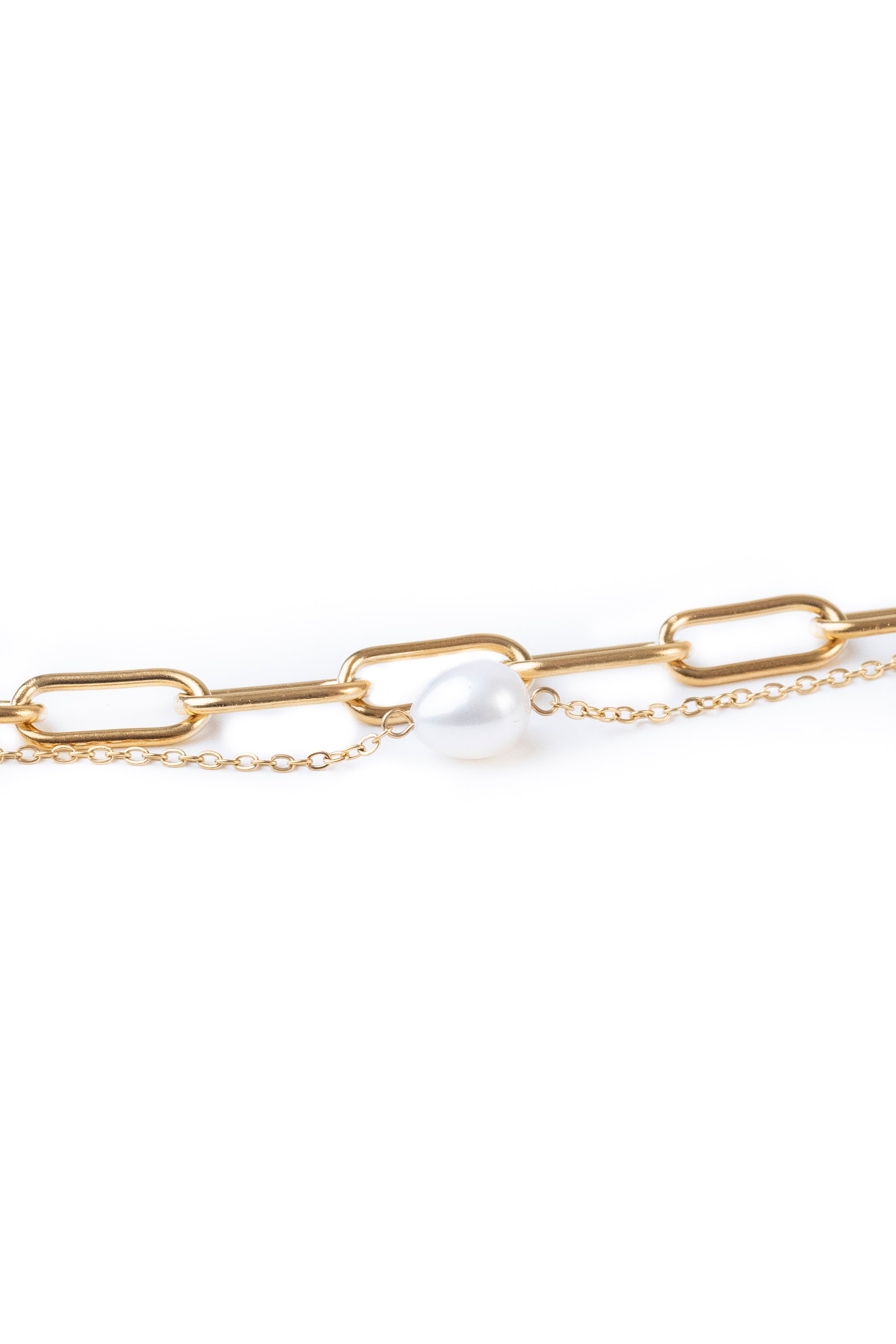 Chain Pearl Bracelet