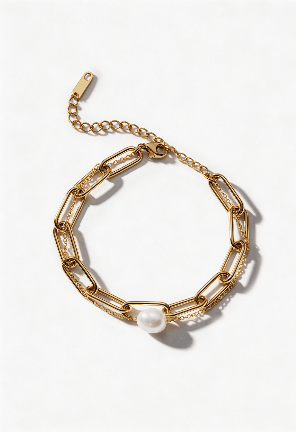 Chain Pearl Bracelet