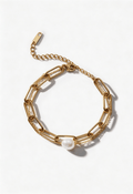 Chain Pearl Bracelet