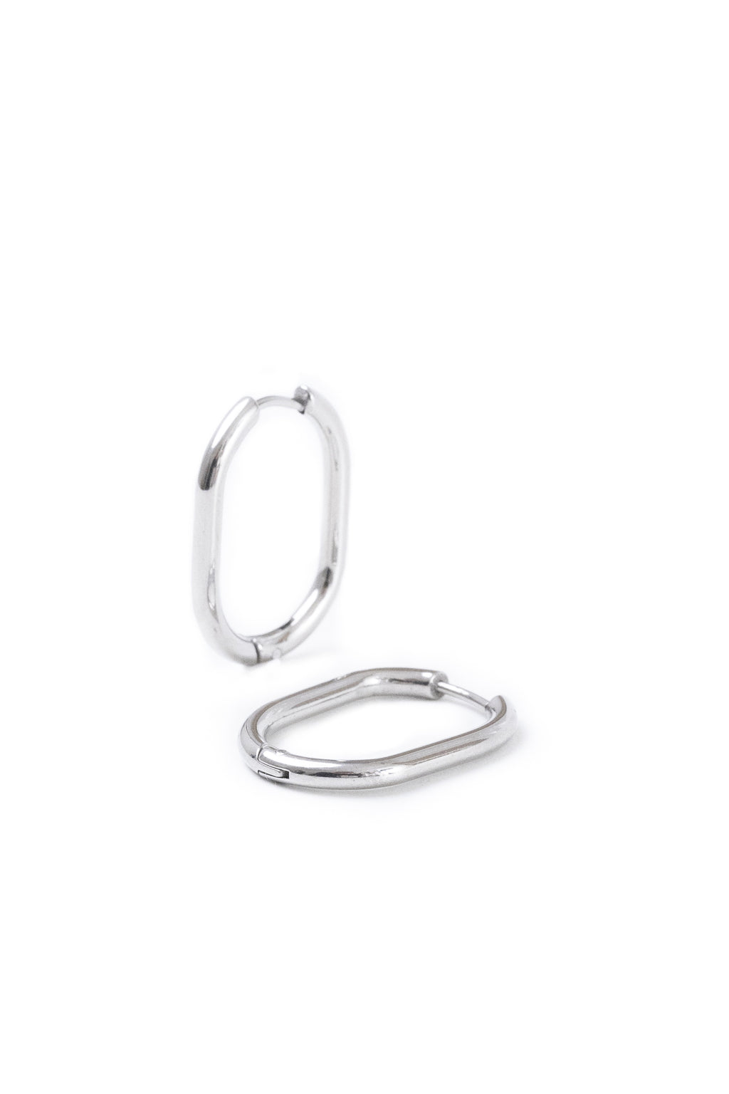 Oval Thin Hoops