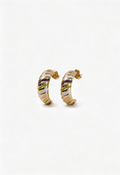 Rainbow Croissant Hoops
