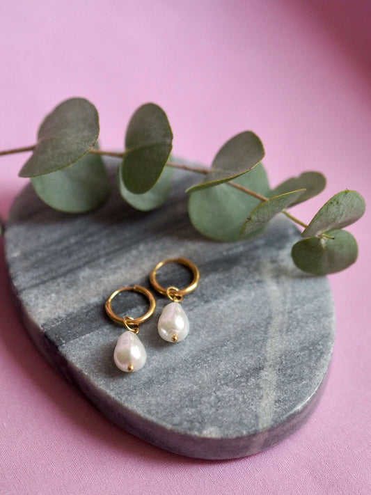 Pearl Hoops